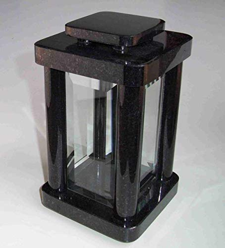 designgrab Modern Grablampe aus Granit Schwedisch Black