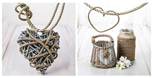 levandeo Glasbild 2er Set je 30 x 30 cm Wandbild aus Glas Herz Vintage Shabby chic Landhausstil