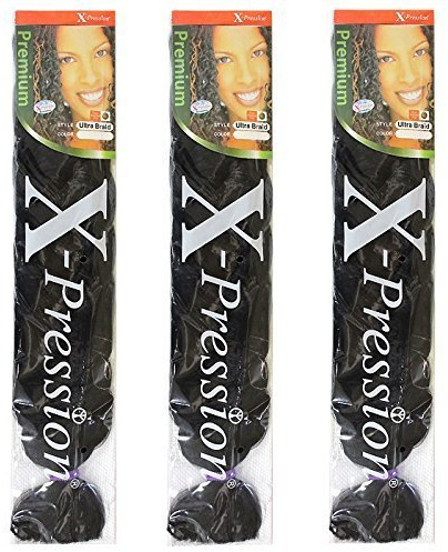 X-pression Premium Original Ultra Braid. - Colour BG (Pack of 3)