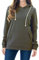 Smallshow Sweater à Capuche d'allaitement Toison Maternité Pull Sweat-Shirt pour Allaitement Army Green XL