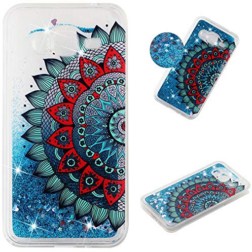 HiCASE Pro Hülle for Samsung Galaxy J3 2016, Süß glänzend funkeln Glitzer Bling flüssigkeit Quicksand schutzhülle klar zurück stoßfest schlank weich TPU silikon stoßstange Abdeckung