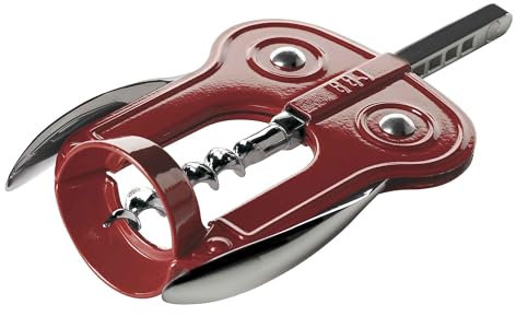 BOJ Handkorkenzieher EULE LUX, Doppelhebel (Kirschrot)