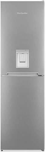 Montpellier Frost Free Fridge Freezer in Inox with Water Dispenser