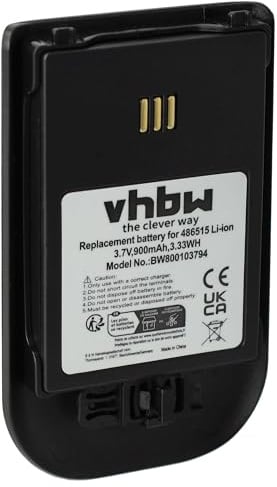 vhbw Akku kompatibel mit Avaya 3720 | 3725, 3740, DH4, WH1 schnurlos Festnetz Telefon (900mAh, 3,7V, Li-Ion)