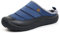 Gaatpot Herren Damen Winter Hausschuhe Plüsch Warm Gefütterte Wasser-Widerstand Slippers Freizeit Haus Pantoffeln Outdoor Winterschuhe Blau-Neu 43EU