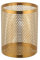 Meisha Cubo de basura de malla circular, cesta de basura para baños, cocinas, oficinas en casa, habitaciones de dormitorio, 28,5 cm x 22 cm, color dorado