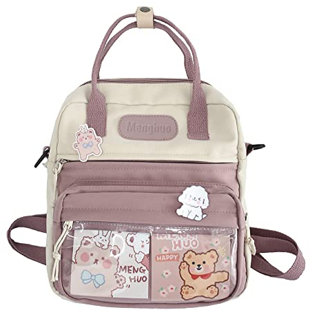 JQWSVE Kawaii Rucksack, Kawaii Ästhetische Büchertaschen Niedliche Ästhetische Rucksack, Ita Bag Niedliche Japanische Schultasche JK Uniform Tasche, g