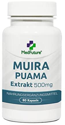 Muira Puama Extrakt 500mg 60 Kapseln Potenz Libido Menopause