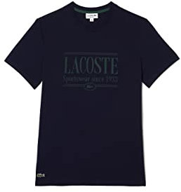 Lacoste - Tee-Shirt Homme, Bleu Marine, M