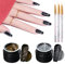 GZSYY Nägel Spider UV Nagellack 2pcs Liner Gel Nagellack Gel Nail Liner Polish UV Glitzer Gold Spider Nägel Silber 3PCS