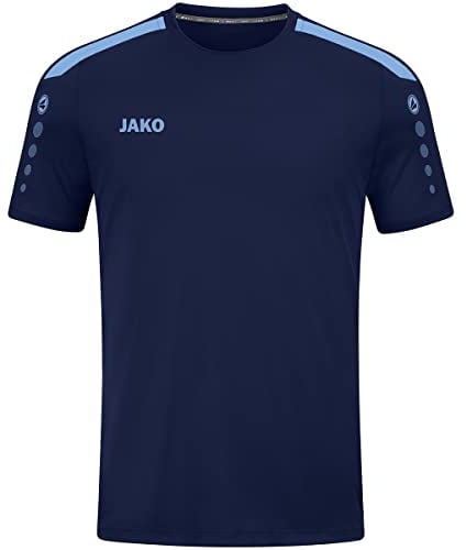 JAKO Herren Trikot Power (Kurzarm), Marine/SkyBlue, 4XL