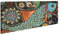 edles Fisch Mosaik Panorama 120x60 cm als Leinwandbild, Motiv fertig gerahmt auf Echtholzrahmen, Hochwertiger Digitaldruck mit Rahmen