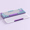 Attack Shark 68 Keys Acrylic Wrist Rest, CNC Aluminum Alloy Palm Rest, Transparent Arm Rest, 60 Percent Layout Gaming Mechanical Keyboard Wrist Rest, Ergonomic Wrist Support, Anti-Slip Base -Amethyst