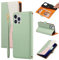 ZCDAYE Case for iPhone 15 Pro Max, Premium Folio Flip Leather Case Cover, Green