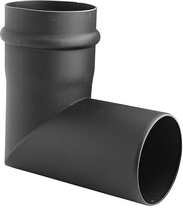 SYSTERM Abgasableitungssystem Ø 80 mm für Kaminen oder Pelletheizgeräten, alle Elemente der Schornsteinanlage an einem Ort (Zwei-Segment-Bogen 90°)