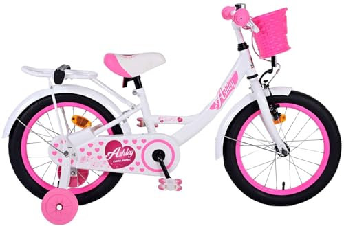 Volare Ashley Kinderfahrrad - Mädchen - 16 Zoll - Weiß