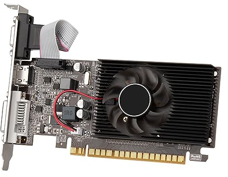wiianoxd 1 PZ GT610 1GB DDR3 Scheda Grafica 64 Bit 40 Nm VGA+HD+DVI Scheda Video Nero