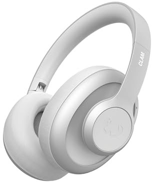 Fresh 'n Rebel Clam Ace Bluetooth Kopfhörer Over Ear mit Hybrid Active Noise Cancelling, 60 Stunden spielzeit, Perfect Calling, Schnellladung, Wind-Noise Cancelling, Tastensteuerung (Grau)