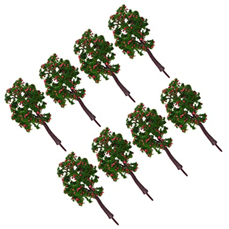 Lurrose 10stücke Teiliges Apfelbaum Modellbaum Für Miniatur Landschaftsgestaltung Realistische Dekoration Für Zuhause Schreibtisch Schlafzimmer Und Partys Für DIY