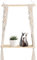 Beiktehy Makramee Wandregal Holz Wanddeko Makramee Wandbehang mit Regal Schweberegale Boho Deko für Wohnzimmer Schlafzimmer Kinderzimmer Balkon