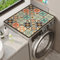 Nouiroy Tapete para lavadora, con diseño de flores, para lavadora, secadora, cubierta superior, superabsorbente, para lavadora, microondas, refrigerador (estilo retro)