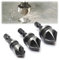 3 Pieces 1/4 Inch Hex Shank 5 Flute 90 Degree Chamfering Countersink Drill Bit Set,12mm/16mm/19mm Countersink Drill Bit 5 Flute 90 Degree Woodworking Countersink Bits