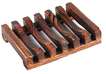 CMBSSTBB Jaboneras Jabonera de Madera Natural Jabón de Madera, Soporte de Bandeja Rejilla para Guardar jabón, Caja de Plato, contenedor para Plato de Ducha de baño.