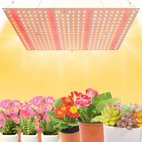 Rosnek Pflanzenlampe LED Vollspektrum, LED Grow Lampe, Dimmbar 360 LEDs Pflanzenleuchte Hängend für Gewächshaus Pflanzen Gemüse Blume