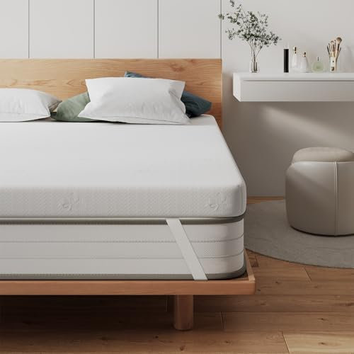 FRIDEKO Gel Topper 180x200cm H2/H3, 8CM Höhe Matratzen Topper 180x200cm, Matratzentopper 180x200, Gel Bezug Kaltschaum atmungsaktive für Boxspringbett, Schlafsofas