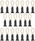 SGERUFZ 20 Pièces Pince Torchon, Accroche Torchon, Crochet Torchon pour Suspension, Porte Torchon pour Cuisine, Salle de Bain, Maison (Noir)