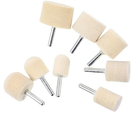 GALPADA 8pezzi Kit Punte Trapano Unghie Feltro Per Lucidatura Misure Morbide Per Rivestimento Art Polisher Equipment Per Strumenti Pedicure e Lucidatore Unghie