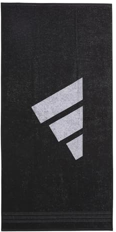 adidas Unisex Performance Towel Large Towel, Black/White, One Size