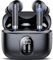 QXQ S26 Auriculares Bluetooth 5.4, 2025 Nuevo Auriculares Inalambricos Hi-Fi Estéreo con 4 ENC Micrófonos, 40 Horas Mini Cascos Inalambricos Bluetooth con Pantalla, Audifonos Negro para Android iOS