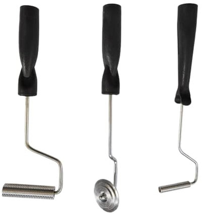 Rouleau à bulles en fibre de verre | Ensemble de 3 rouleaux de plastification en alliage d'aluminium | Kit de réparation pour moules en fibre de verre, baignoires, douches et baignoires