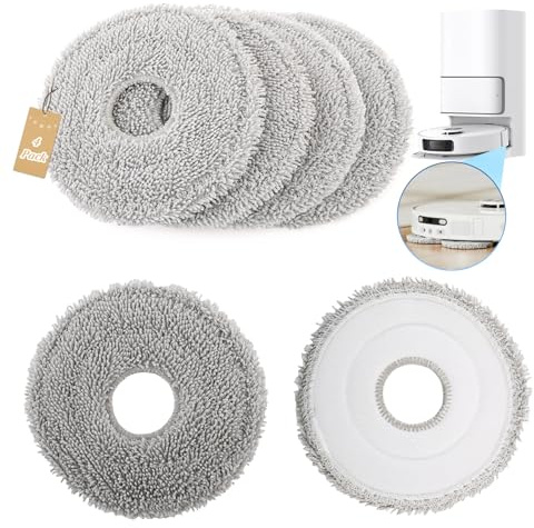 RongZy Paños de Mopa para Dreame L10/L20/L30/L40/L50 Ultra Lavable y Reutilizables Mopa de Fregado para Dreame X30/X40/X50 Ultra Robot Aspirador(4 Piezas)