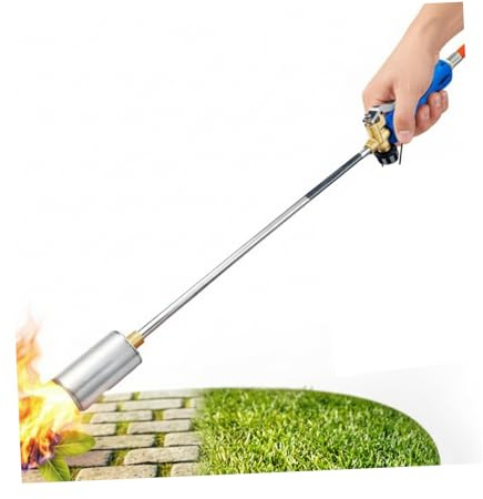 STAHLMANN® Unkrautbrenner [1850°] für effektive Unkrautbekämpfung – Abflammgerät aus Edelstahl - Unkrautvernichter mit regulierbarer Flamme (Abflammgerät)