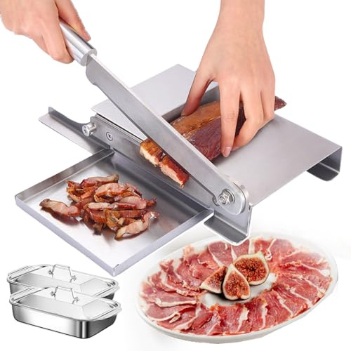 Couperets à viande en acier inoxydable épaisseur réglable for poulet, poisson, bœuf, fruits et légumes