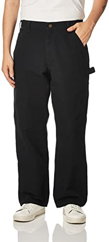 Carhartt Men's Loose Straight Washed Duck Dungaree, Black, W42 x L30