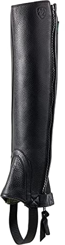 ARIAT Breeze Chap Half Chap – svart – lätt stretch – fullnarvigt läder – stretchkjol över vristen