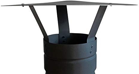 FOXY METAL FABRICATION CHIMNEY CAP,RAIN CAP,CHIMNEY COWL TO FIT 4''/100MM FLUE PIPE/STOVE PIPE SINGLE WALL FLUE PIPE ONLY,BE SURE TO MEASURE YOUR FLUE PIPE BEFORE PURCHASE.