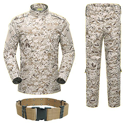 Uniforme militaire tactique pour homme avec ceinture