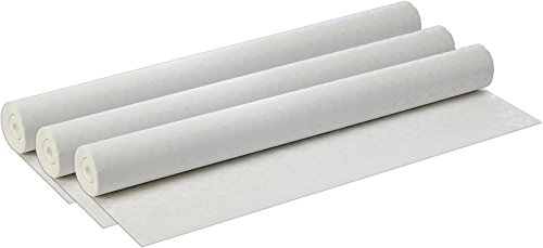 PAPSTAR 12542 Papiertischtuch mit Damastprägung, 50 m x 1 m, weiß (3 Rollen)