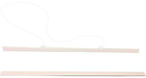 Poster Hanger Clear White Black Strips + Clear Cord Snaps maps Drawings Poster Grippers B0 B1 B2 B3 B4 (B2 500MM OR 20.24 INCH, White)