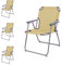 4 Stück Campingstuhl Faltstuhl Stoff Oxfort Beige Klappstuhl Anglerstuhl Regiestuhl Angelstuhl Metall B 53 x T 46 x H 74 cm
