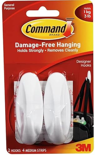 3M 17081ES 2-Ct. Medium Hook - Quantity 6