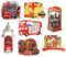 Great London Icons Design Set of 7 Metal Fridge Magnets