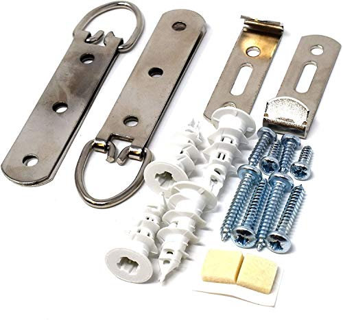 Secure Heavy Duty Large Mirror Picture Hanging Kit + Toggler Plasterboard Fixings