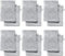 REDBEST Waschhandschuhe, Waschlappen 12er-Pack Chicago Silber Größe 15x21 cm - saugstark, strapazierfähig, ideal für Reisen, Sport (weitere Farben)