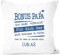 SpecialMe® Kissen-Bezug personalisiertes Geschenk Spruch Papa/Mama/Oma/Opa Ich Habe versucht Finden anpassbarer Name Dekokissen Bonuspapa - 1 Name weiß 40cm x 40cm