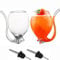 Port Sippers Sipping Cocktail Glasses Vampire Wine Glass 360ml Set of 2 Large Creative Clear Martini Drinking Cups for Cocktail Wine Juice Whiskey Home Bar Party Club Glassware Gift (2pcs)